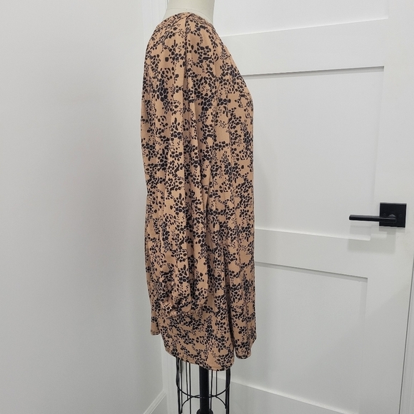 ASOS DESIGN Wom Mini Smock Dress with Long Sleeves and Tie Neck Size 2 - Picture 10 of 12